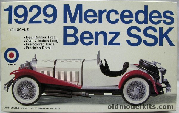 Entex 1/24 1929 Mercedes Benz SSK, 9588 plastic model kit